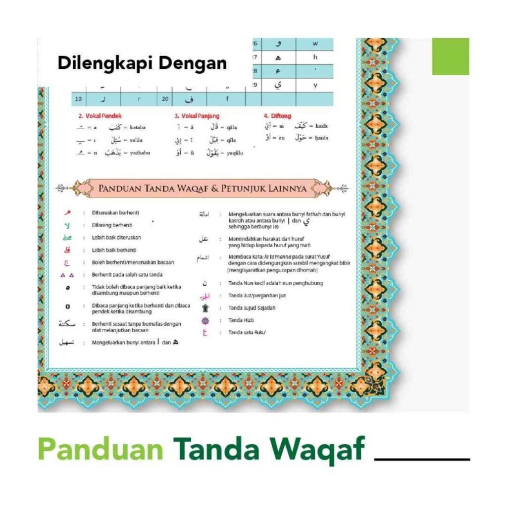 10. Panduan Tanda Waqaf